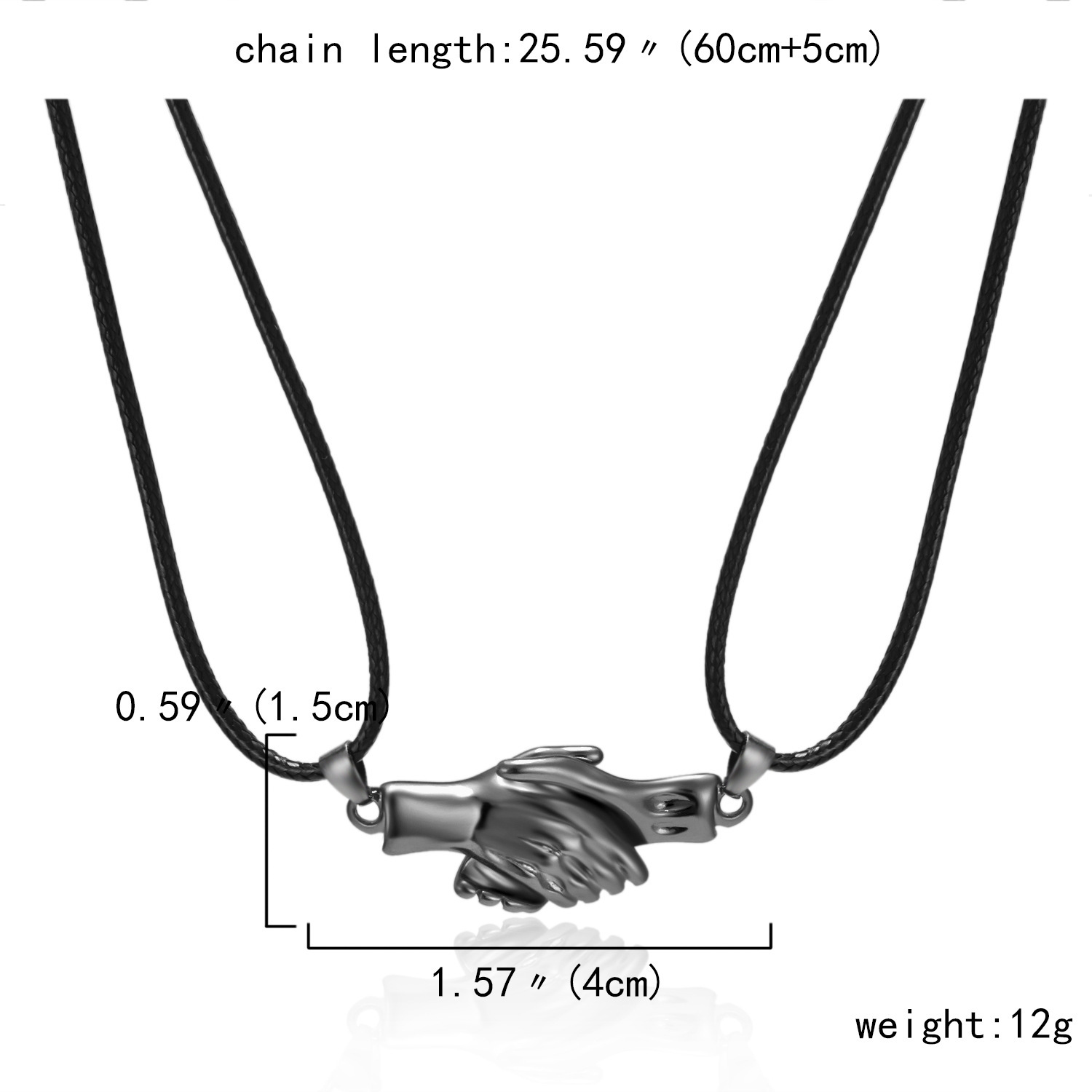 1 Piece Fashion Hand Alloy Plating Unisex Pendant Necklace display picture 1