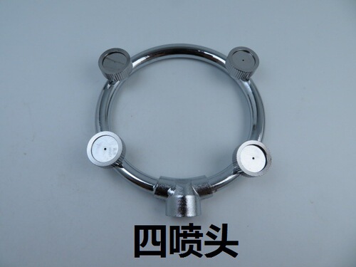Electric sprayer accessories agricultural high-pressure sprayer stainless steel metal ring-shaped gardening three-head multi-eye sprinkler