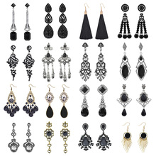 1920了不起的盖茨比系列万圣节狂欢派对复古宝石多种款式颜色耳环