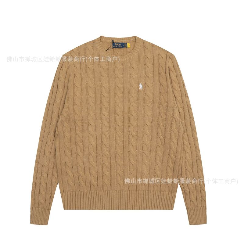【高品质】可扫码~拉夫RL经典基础百搭男女同款针织套头圆领毛衣|undefined
