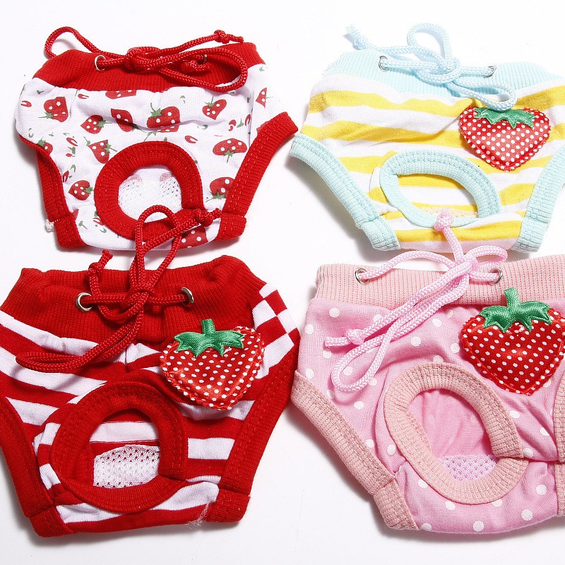 Mother Dog's Physiological Underwear Pet Cute Underwear Dog's Heat Pants Teddy Anti-Harassment Menstruation Pants