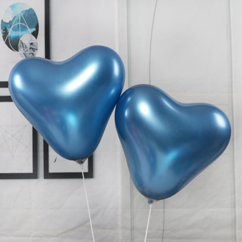 Globo de amor de metal transfronterizo Decoración de evento Decoración de celebración Boda Fiesta de cumpleaños Globo de látex grueso