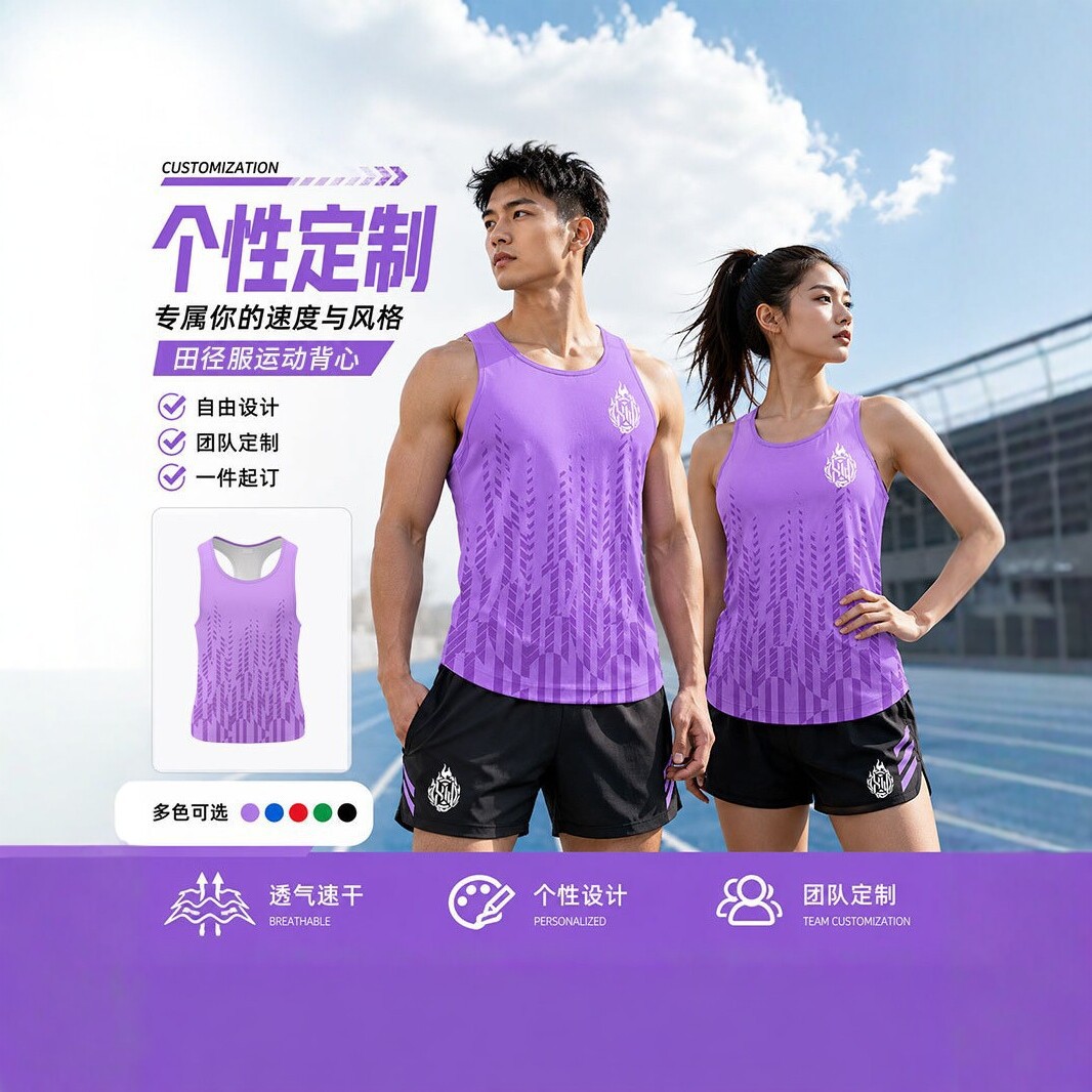 New summer sports quick-dry breathable vests for men and women, available in multiple colors, suitable for competition and athletics