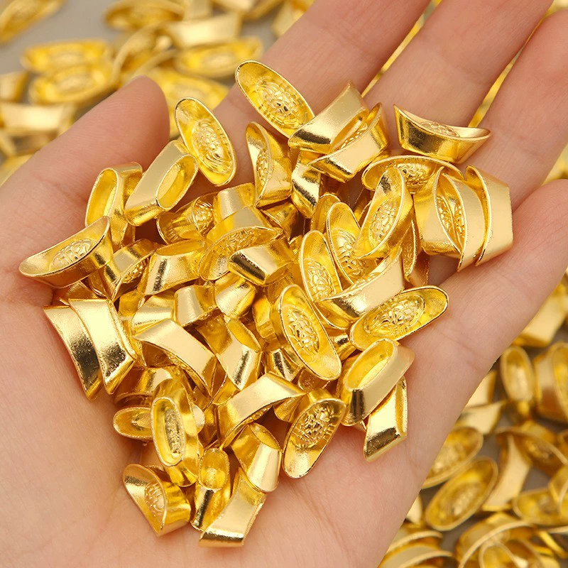 Сплав мини-слиток золотой слиток семян дыни золотой слиток украшение