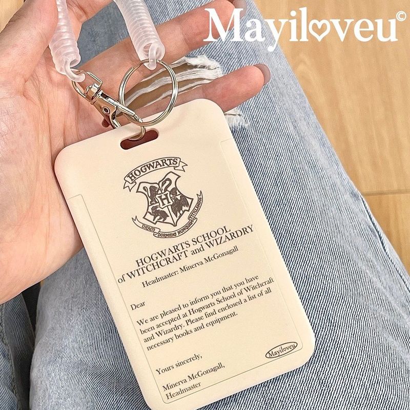 Hogwarts offer Card Set Sliding Cover Small Card Public Transport Card Identity Card Student Access Card Meal Card Keychain