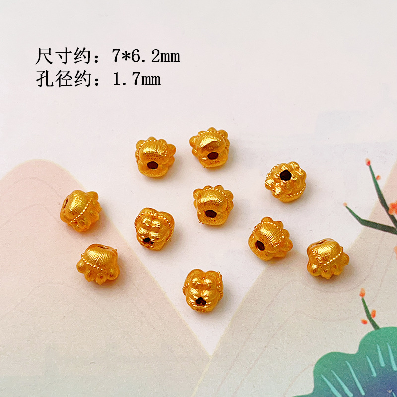 S925 Silver Gold-Plated Spacer Beads, Spacer Discs, Barrel Beads, Ufo Straight Tube Accessories, Jewelry Accessories, Bracelet Charms, DIY Semi-Finished Products