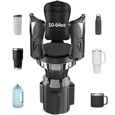 Multifunctional car water cup Car cup holder/beverage holder - expandable-cup-holder-silver