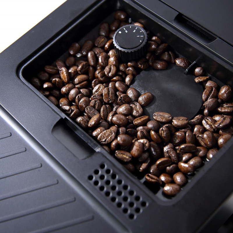 Máquina de café espresso automática con pantalla táctil con un botón, máquina de café latte americana molida, cappuccino