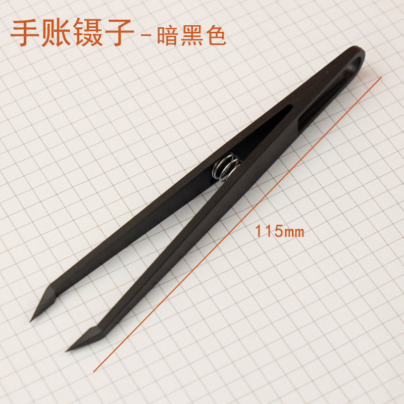 黑色弹簧尖头镊子 TN3307