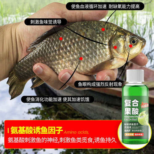 Fishing bait fruit acid black sugar lure agent wild fishing black pit tilapia, silver carp, bighead carp, yellow catfish, perch bait, feed, fish food