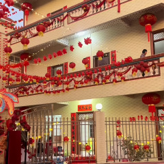农村结婚阳台装饰别墅院子楼梯栏杆扶手喜字拉花套装灯笼婚房布置