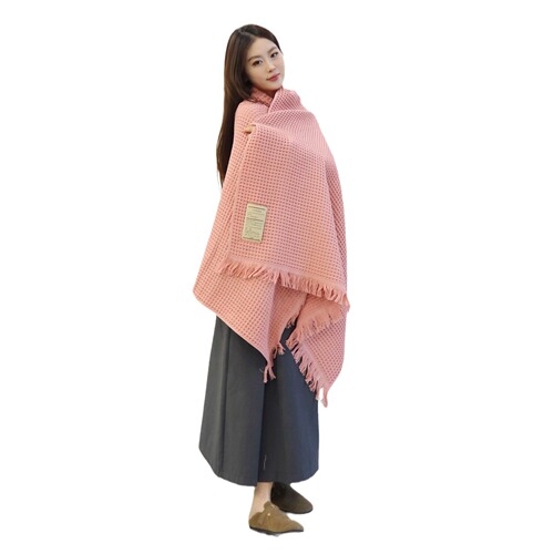 Manufacturer wholesale 100% cotton tassel bath towel cover blanket 90*180 large adult tube top beach towel shawl with embroidered words