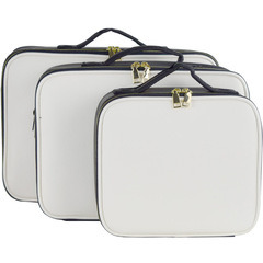 New Simple Portable Partition Makeup Bag Storage Bag Multi-layer Large Makeup Artist Follow-up Box Bag Embroidery Bag Foreign Trade 