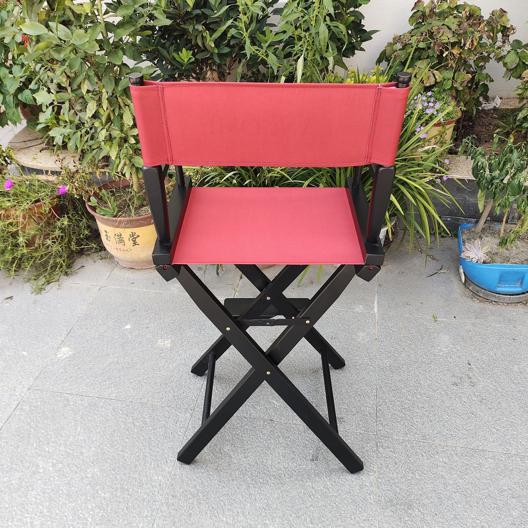 Silla de madera sólida silla de ocio silla de dormitorio silla de bar alto silla de fotos de red silla de empresa de exhibición de clavos taburete LOGO