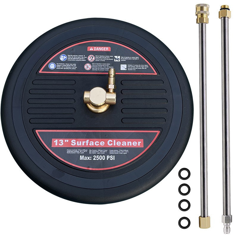跨境13英寸圆形洗地盘刷 泳池道路洗车高压清洗机清洗工具2500PSI