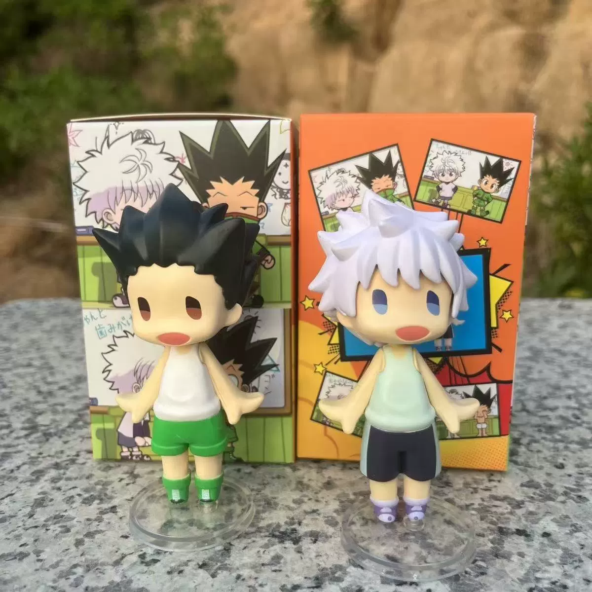 Китайский Full-time Hunter Doudou Eye Series Killua Gon версия Q кукла-фигура модель коробка украшение