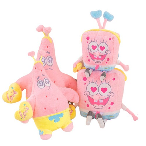 Pink SpongeBob SquarePants Plush Toy Pieda Star Doll Ins Style Girly Heart Doll Rag Doll Pillow Delivery