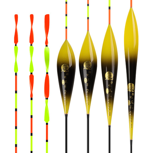 Spiral tail fish float, highly sensitive, crucian carp float, wild fishing, anti-water leakage, large objects, bold, eye-catching, myopia fishing gear supplies
