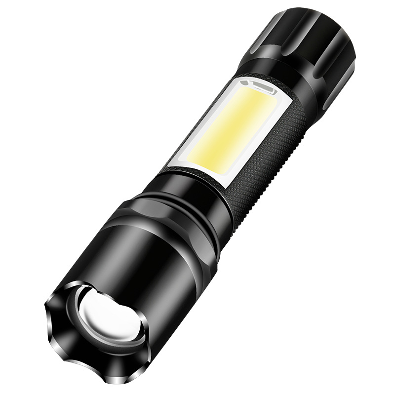 Comercio electrónico transfronterizo lámpara de regalo de iluminación al aire libre LED luz fuerte pequeña linterna mini luz lateral luz de trabajo carga USB