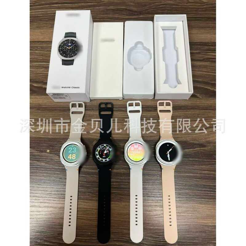 2025 New Galaxy Watch8 Classic Square Round Smart Sports Watch 1:1 Boot Logo