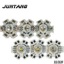 3W RGB灯珠大功率6脚/8脚RGBW带板12W LED灯珠全彩带铝基板