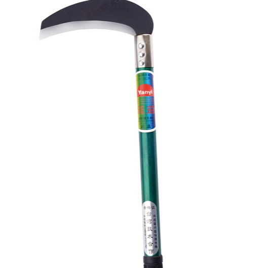 锰钢长柄镰刀园林修枝弯刀割草除草月芽镰刀厂家批发【延益】189