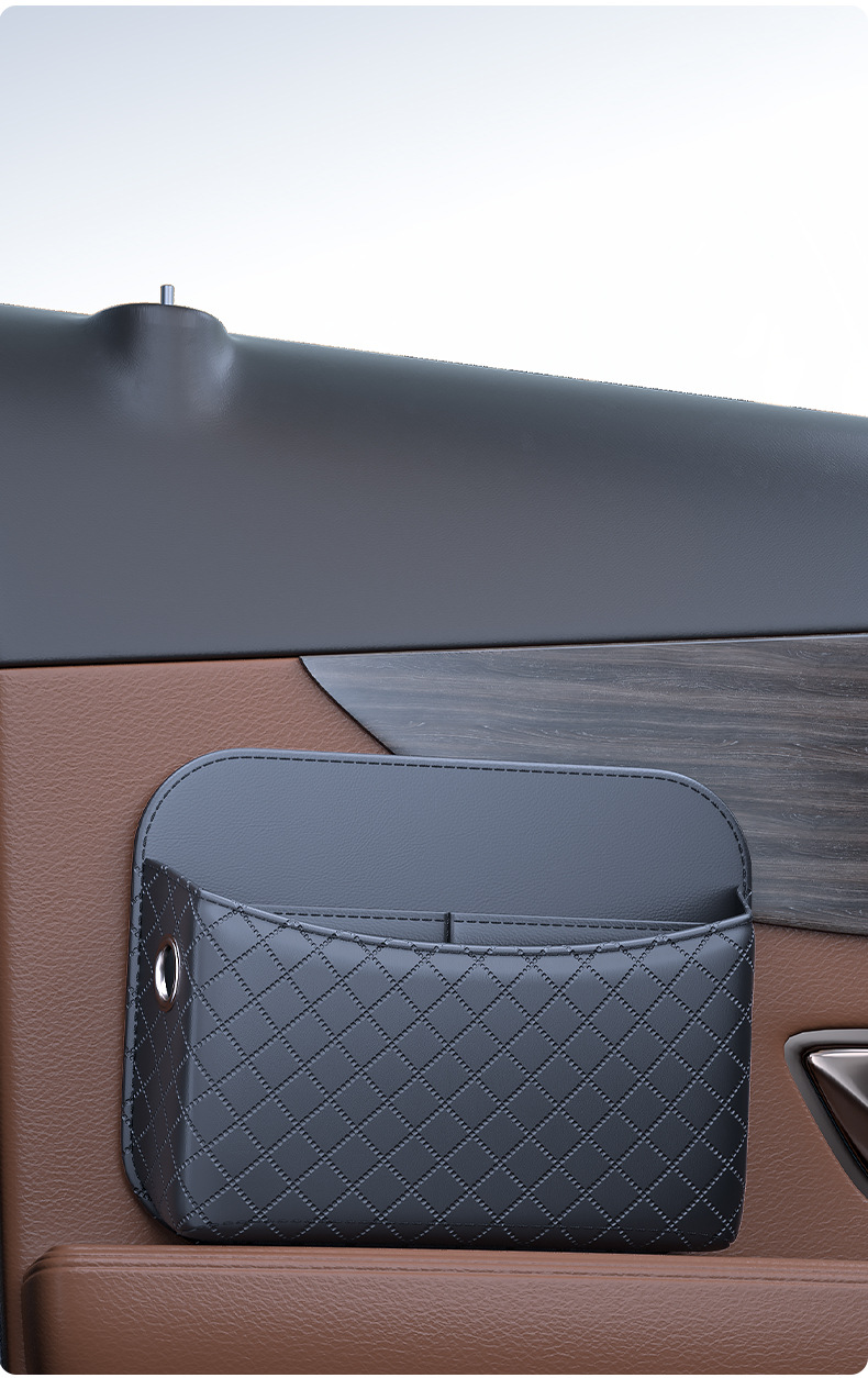 Car-Mounted Multifunctional Storage Box, Adhesive-Type Door Armrest Storage Bag, Mobile Phone and Miscellaneous Items Box, Car Interior Accessories