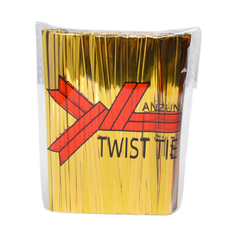 Suministro 8-20cm embalaje para hornear sellado corbata seda oro plata corbata seda color regalo necesidades diarias atadura