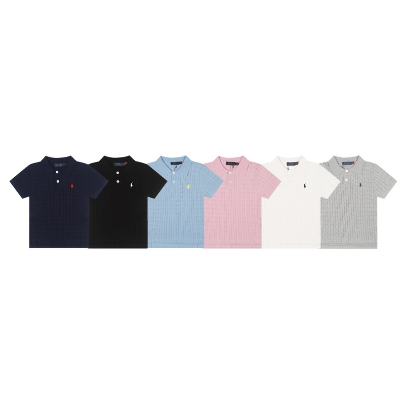High Version Rl Ralph Lauren Pony Embroidered Twist Knitwear Short-Sleeved Polo Shirt Top Women's Summer New Style High Version Rl Ralph Lauren Pony Embroidered Twist Knitwear Short-Sleeved Polo Shirt Top Women's Summer New Style