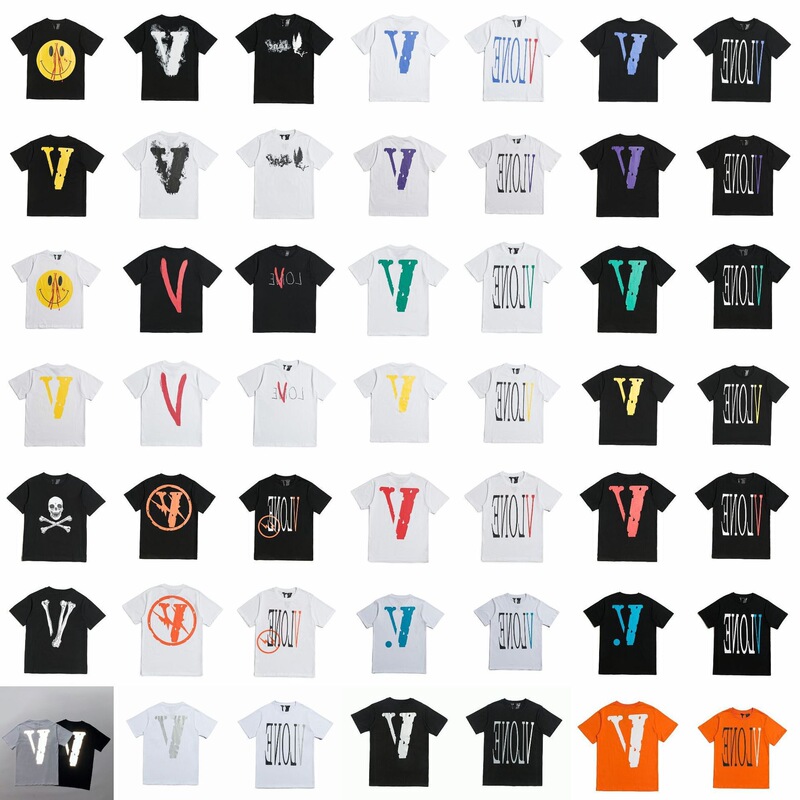 Big V Chao Brand Reflective Smoke Angel FRIENDS Edison Chen Yibo Wang Chao High Street VLONE Big V Short Sleeve T-Shirt