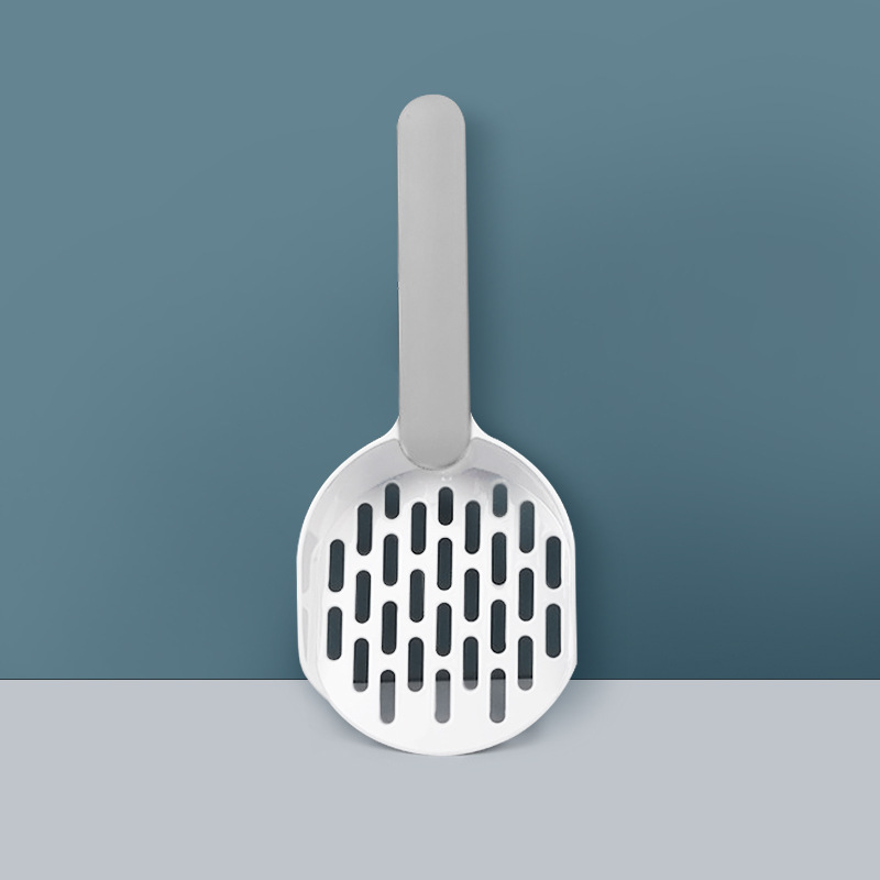 En stock al por mayor manija a juego de color de malla pala de arena para gatos pala de mierda de gato pala de heces de gato grande