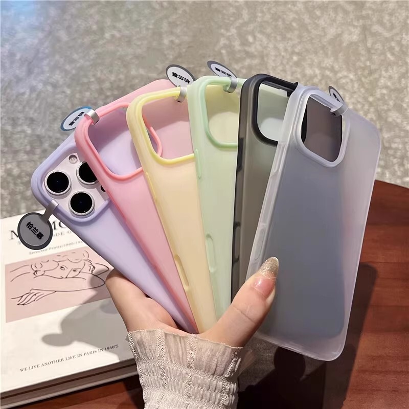 Integrated Ai Button Suitable for iPhone 17 Ultra-Thin Semi-Transparent Phone Case Apple 16 Promax Liquid Silicone 14 Sets