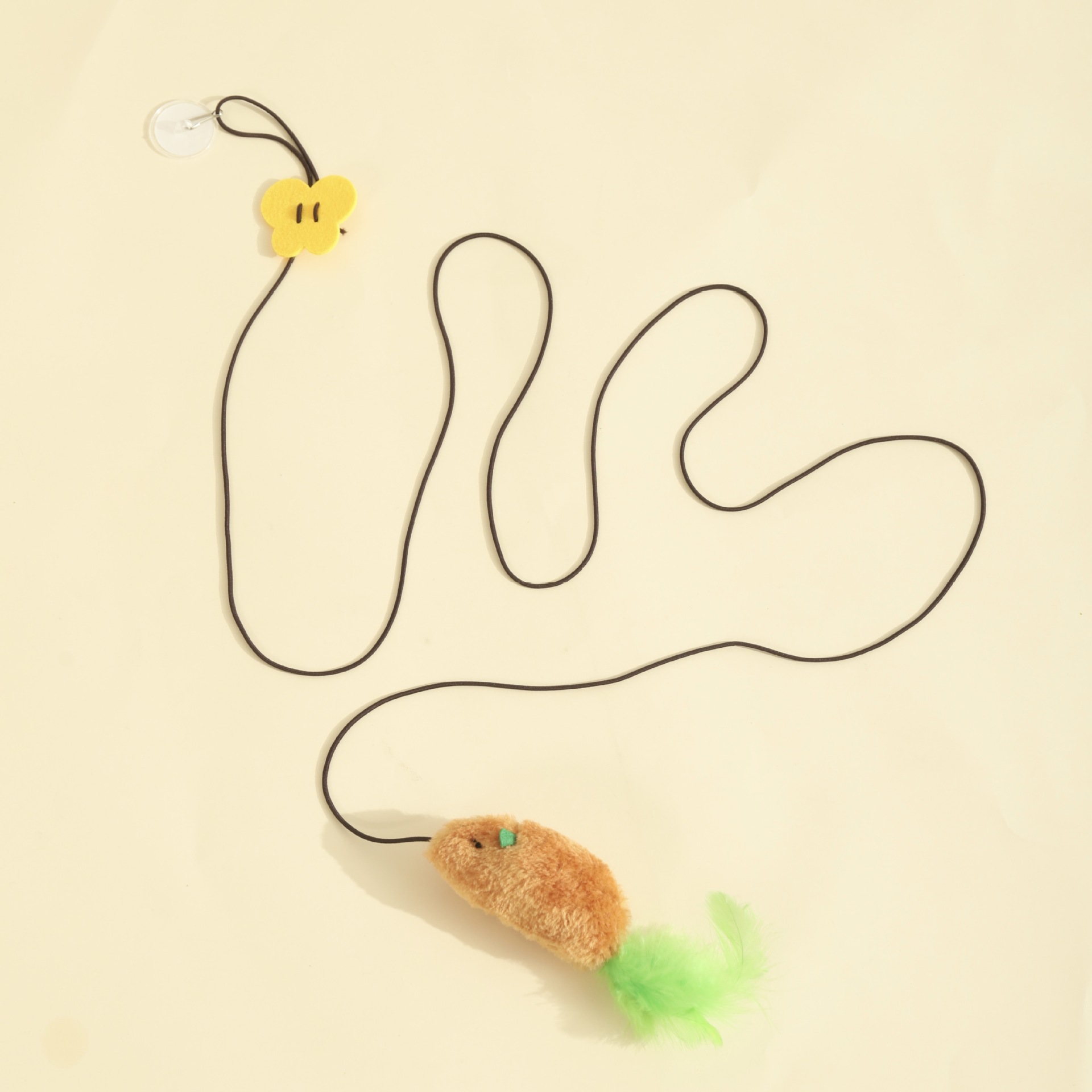 Juguetes para gatos para aliviar el aburrimiento, columpio, llamar al ratón, burlarse del palo del gato, simular el sonido del ratón, el gato consume suministros físicos