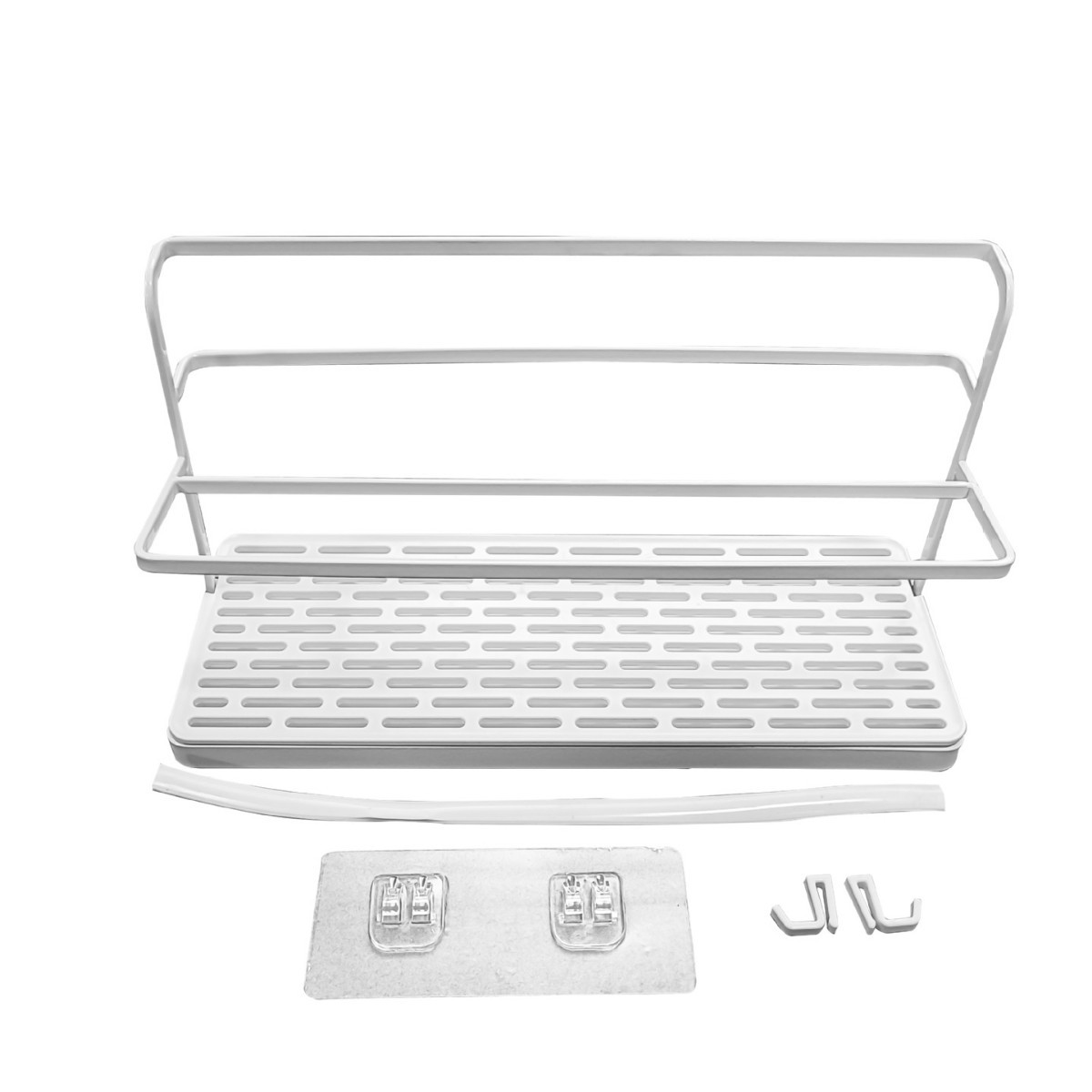 Fábrica en stock multi-funcional montado en la pared de doble capa taza de agua taza de vacío juego de té de almacenamiento de drenaje rack Placa de almacenamiento rack