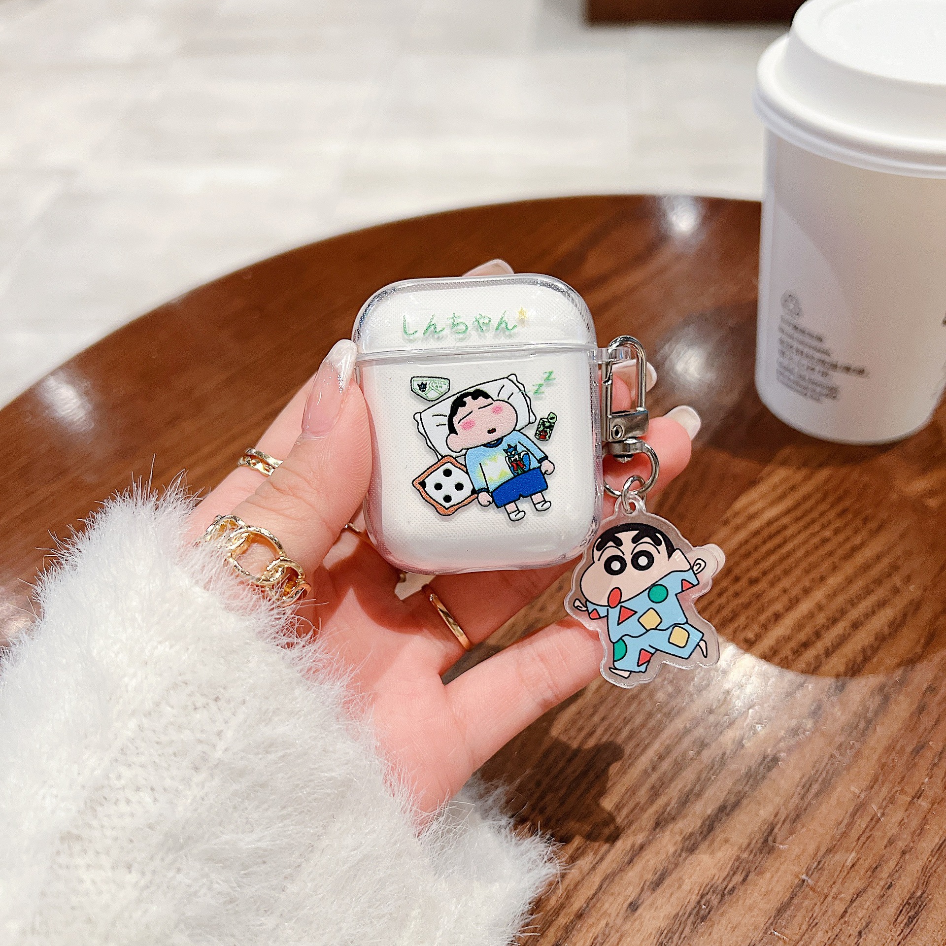 Cute Crayon Shin-chan AirPods Pro 2 Protective Case for Apple Earphones | AirPods 1/2/3 Generation Cases