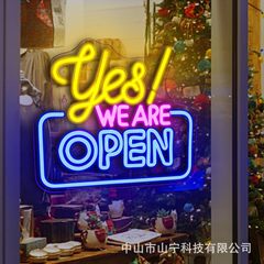 クロスボーダー工場アマゾンledネオンOPEN商業広告雰囲気フレキシブルライトブランドled装飾ライト