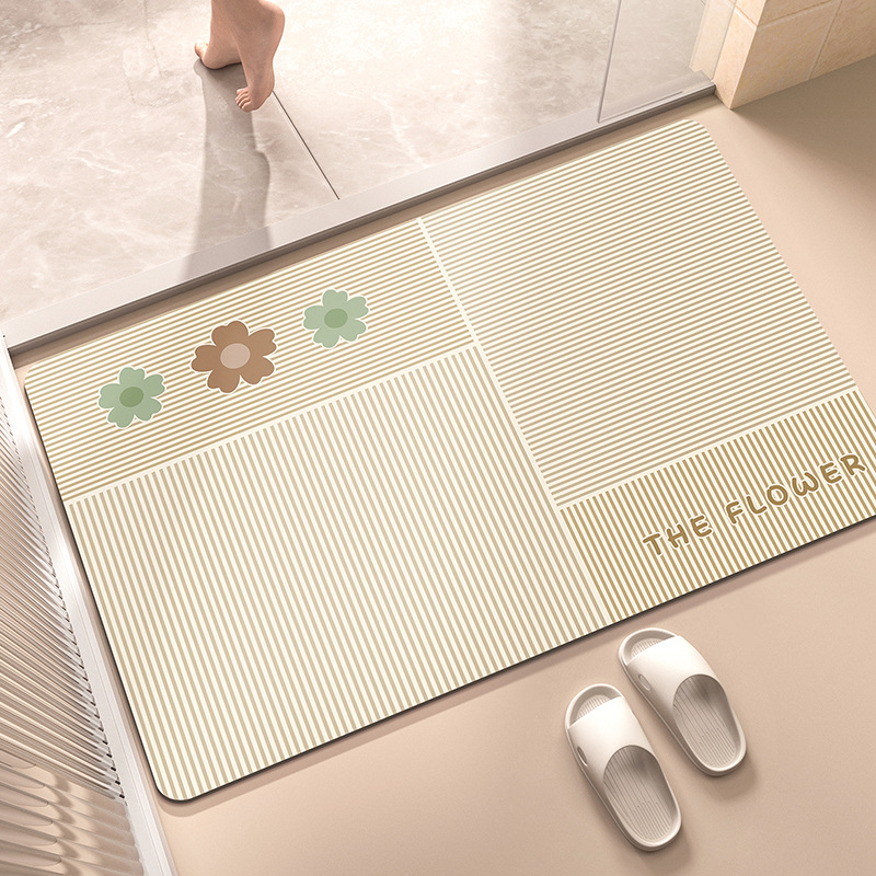 Alfombra del piso del baño alfombra absorbente de barro de diatomeas alfombra del piso del baño alfombra antideslizante puerta del baño
