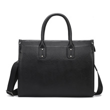 公文包男士单肩斜跨手提包男真皮手拿包商务包包电脑包男包