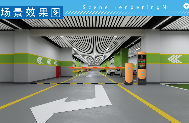 License Plate Recognition Barrier Gate Integrated Machine Intelligent Recognition Automatic Induction Rising and Lowering Barrier Vehicle Access and Toll Collection Management System