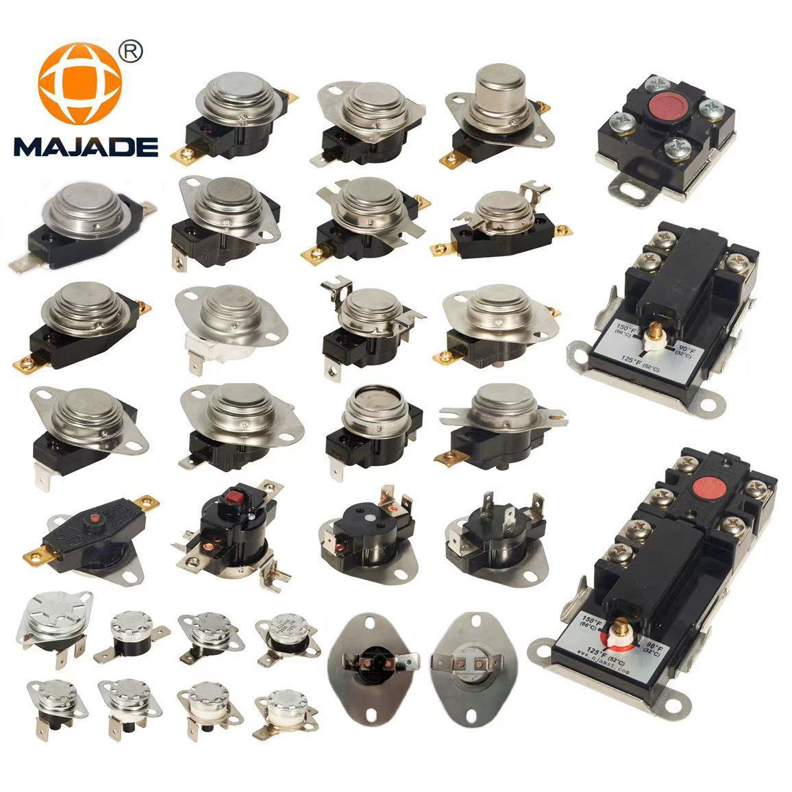 厂家大功率突跳式温控器KSD302系列温控开关热水壶温度控制器批发