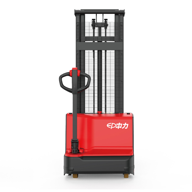 北京中力电动叉车1.5吨全电动步行式双起升堆高车托盘装卸小型液