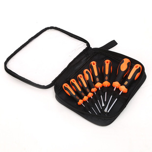 Flat-blade Phillips screwdriver set with magnetic screwdriver combination screwdriver 8-piece combination screwdriver
