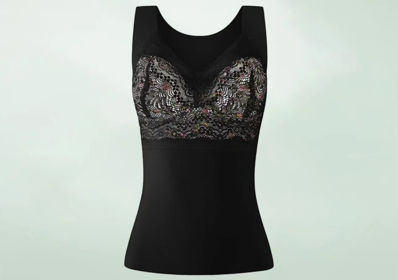 De la ropa interior térmica de terciopelo para las mujeres de lana forrada chaleco engrosado bottoming camiseta para las mujeres camisa de fondo sin fisuras para el otoño y el invierno