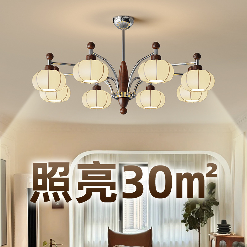 Araña de sala de estar de estilo antiguo francés, diseño de iluminación de dormitorio retro americano de alta gama, lámpara de bar de restaurante