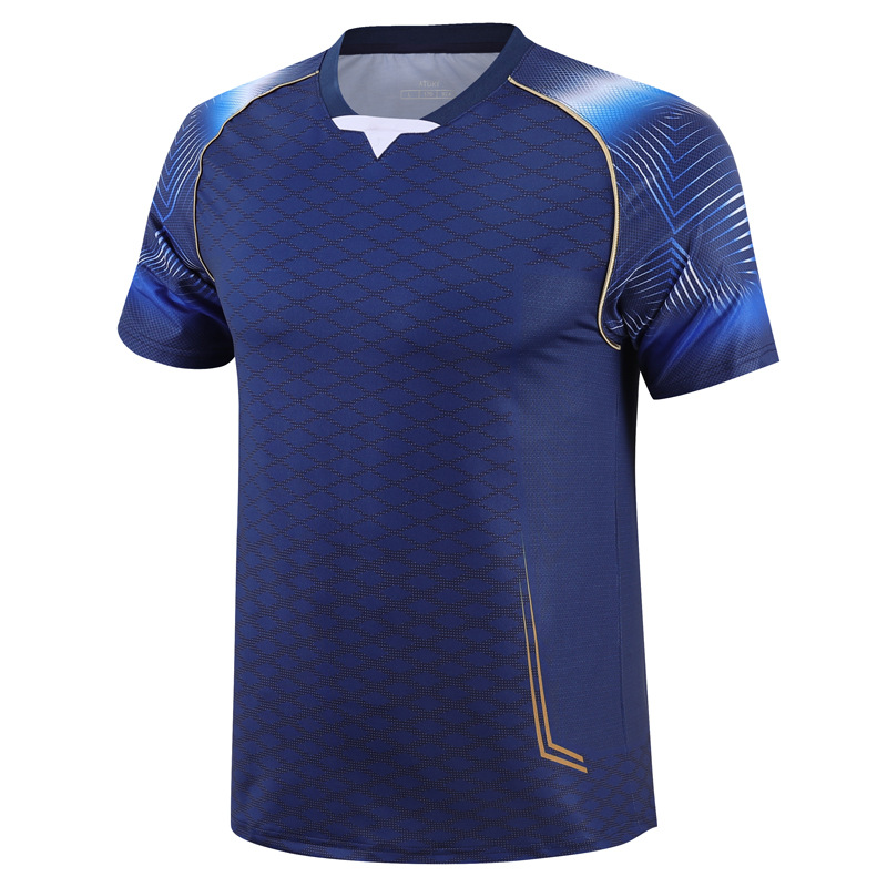 New Badminton Suit Men's and Women's Breathable Quick-drying Tennis Children's Training Running Fitness Sportswear Printed Number