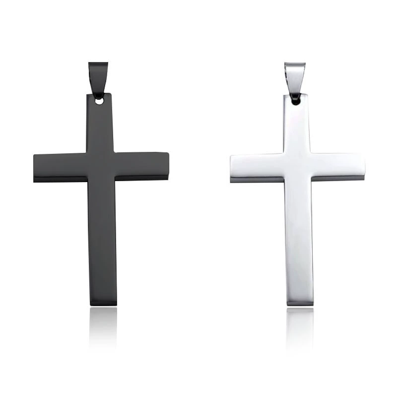 С испытуем cross-бренд новый наперсток из нержавеющей стали. Мужчины и женщины могут носить тигановый стальной крест-подвески.