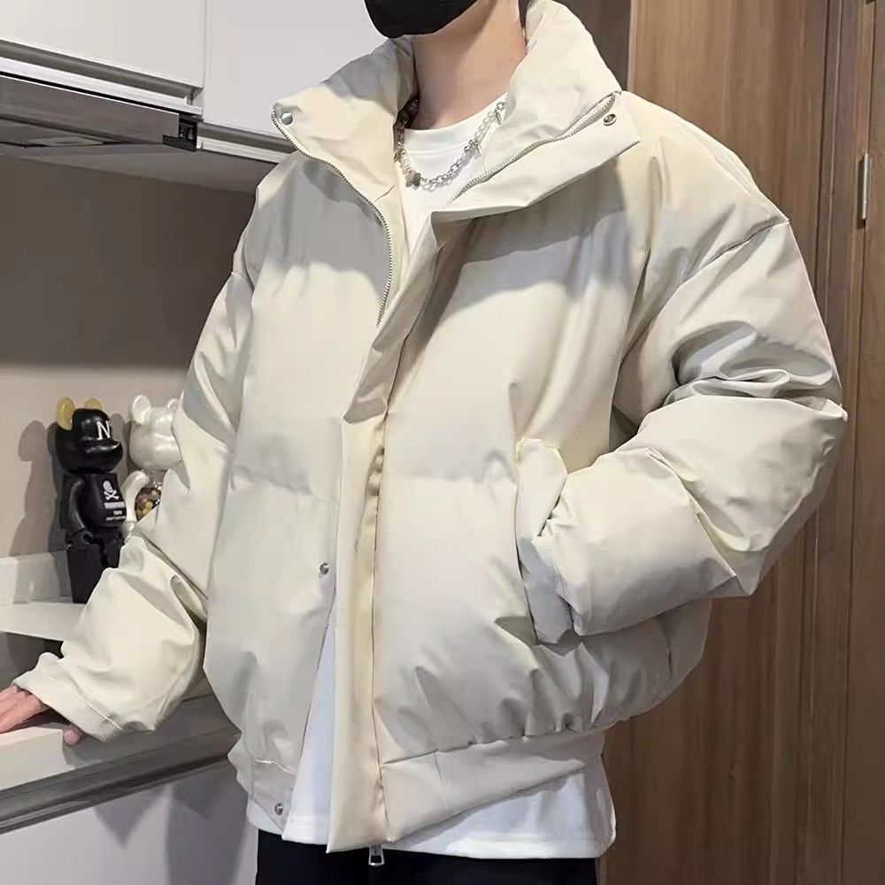 같은 카운터 대외 무역은 미국의 새로운면 패딩 재킷 남성용 빵 짧은 따뜻한 헐렁한면 패딩 재킷 코트 휴
