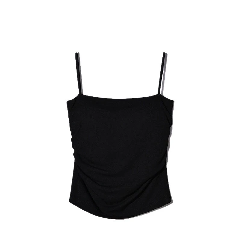 Топ с встроенными чашками, тонкие бретели, one-size (80–130 цзинь), лёгкий