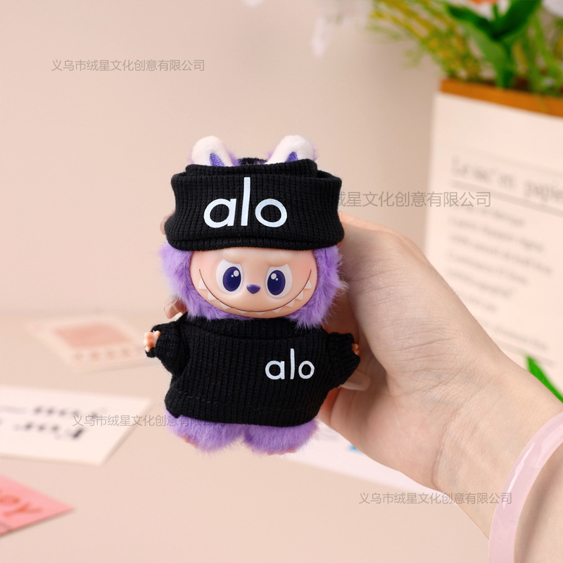 Labubu 4.0 Sweater Suit Baby Clothes 10cm Doll Clothes Winter Wear Accessories Hand-Knitted Hat