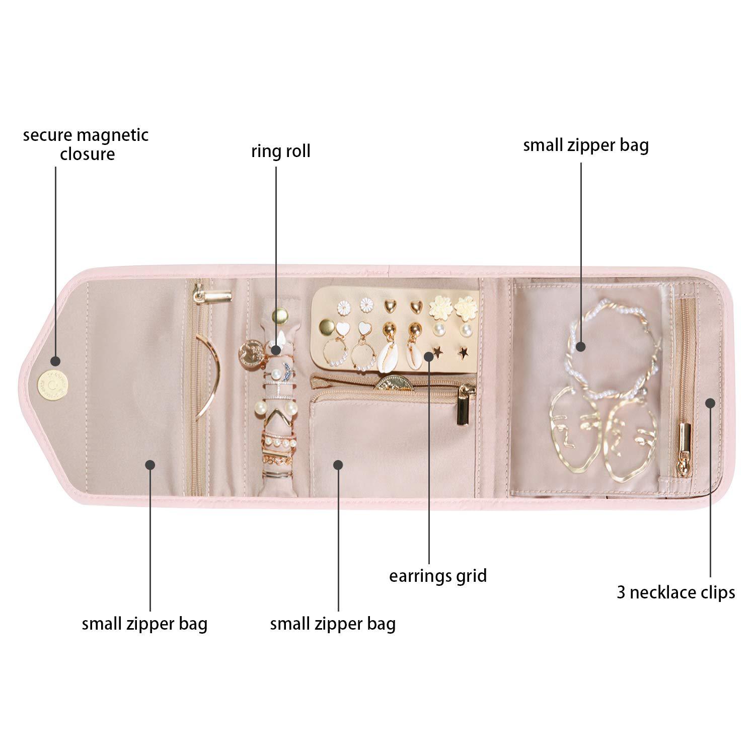 Jewelry bag, makeup bag, jewelry bag storage, foldable jewelry bag, fashionable and waterproof_voghion.com